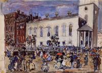 Prendergast, Maurice Brazil - Park Street Church, Boston